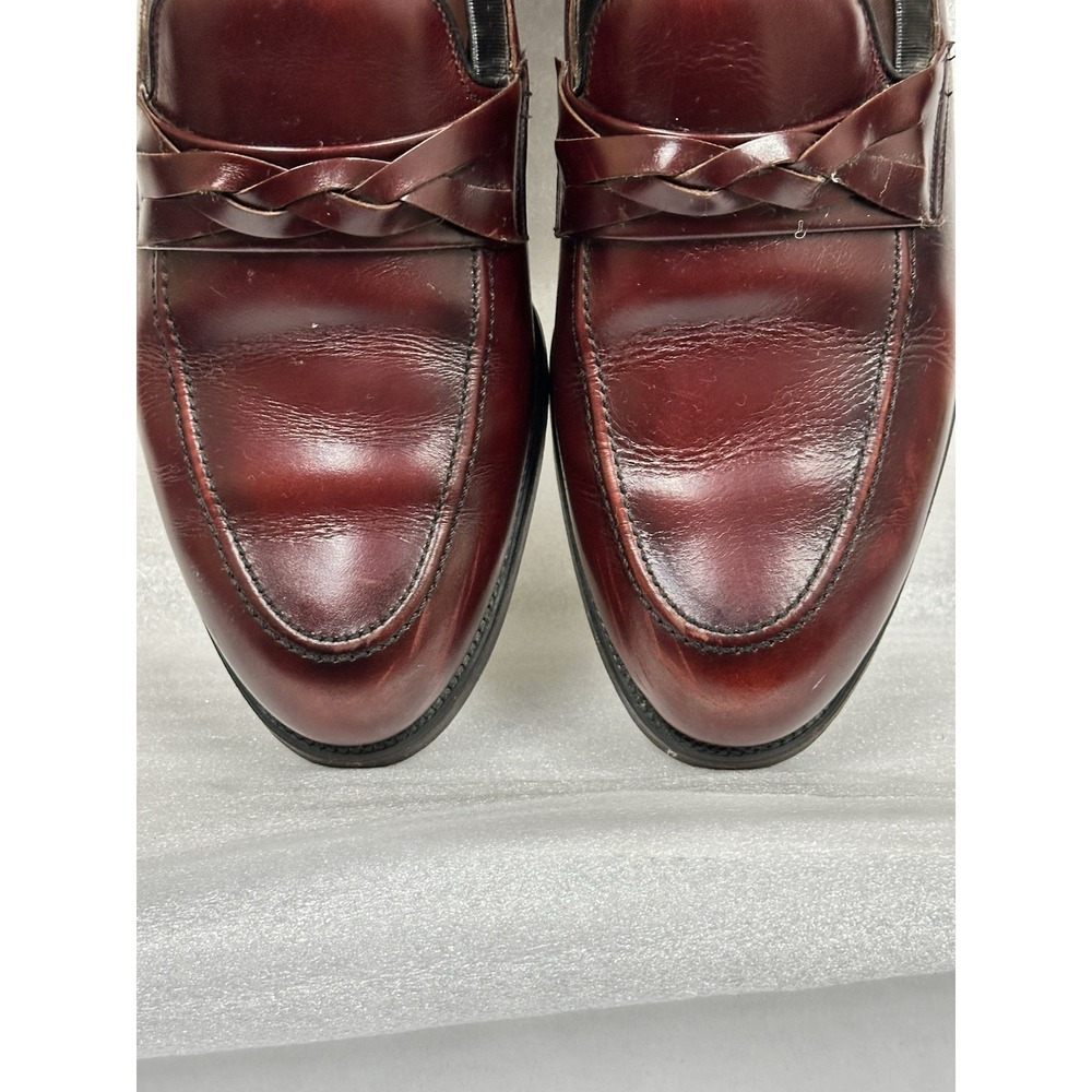 Foot So Port Shoes‎ Comfort Made USA Supreme Size 10 Brown Maroon Slip On - Picture 8 of 14